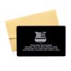 Police Officer: The Best Way to Keep People from Pointing Out Your Mistakes is to Hide Behind A Badge and Carry A Gun - Black Aluminum Card view 1
