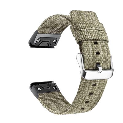 FORFC 22 26mm Smart Watch Band Straps for Garmin Fenix 6 6X Pro 5X 5Plus 3HR Forerunner 935 945 Quick Release Straps Nylon Bracelet (Color : Green, Size : 26mm Fenix 5X 3HR)