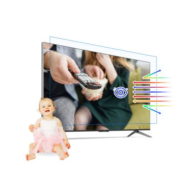 KIOP 40"~75" Blue Light Screen Protector,Eye Protection Blue Light Protector Blocks Reduce Eye Fatigue and Eye Strain for TV,55" L1221*W689