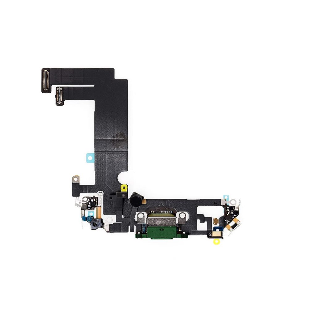 Best Shopper - Replacement Charging Charge Port Flex Cable with Microphone Compatible with iPhone 12 Mini - Green
