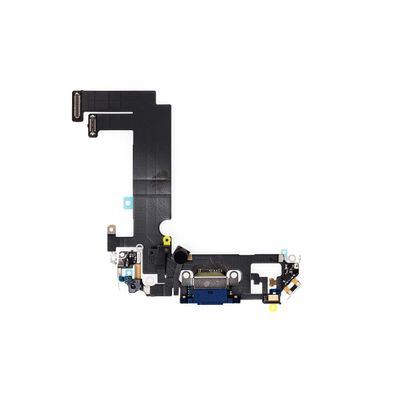 Best Shopper - Replacement Charging Charge Port Flex Cable with Microphone Compatible with iPhone 12 Mini - Blue