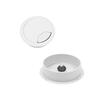 Bettomshin 1.97" Desk Grommet Plastic 50mm Cable Hole Cover Cord Desk Grommets Arrange Wires Organizer for Home Office Desk Cable Cord Gray 5Pcs view 1