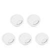 Bettomshin 1.97" Desk Grommet Plastic 50mm Cable Hole Cover Cord Desk Grommets Arrange Wires Organizer for Home Office Desk Cable Cord Gray 5Pcs view 4