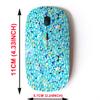 2.4G Wireless Mouse with Cute Pattern Design for All Laptops and Desktops with Nano Receiver - Brush Strokes view 2