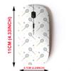 2.4G Wireless Mouse with Cute Pattern Design for All Laptops and Desktops with Nano Receiver - Badminton Rackets view 2