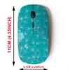 2.4G Wireless Mouse with Cute Pattern Design for All Laptops and Desktops with Nano Receiver - Bamboo Leaves Card view 2