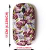 2.4G Wireless Mouse with Cute Pattern Design for All Laptops and Desktops with Nano Receiver - Floral Pansy Watercolor view 2