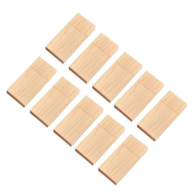 10 Pack USB Flash Drive Storage Stick, Wood USB Disk Memory Stick Computer Accessories (2.0 32GB, Maple Wood)