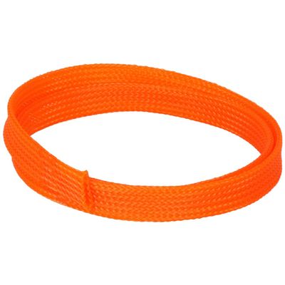 0.5m/1.64ft PET Braid Cable Sleeving Flexible Wire Mesh Sleeve Orange,Aicosineg