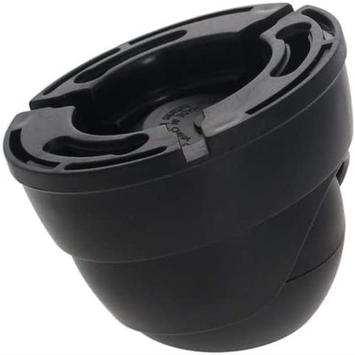 Aicosineg Fake Security Camera Dummy Dome CCTV No Induction for Home Outdoor Indoor Black 2Pcs