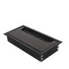 5.83"x2.68" (Base L x Base W) Desk Grommet Aluminum Alloy 148x68mm Cable Hole Cover Cord Desk Rectangle Grommets Arrange Wires Organizer for Home Office Desk Cable Cord Black 1Pc,Aicosineg view 2