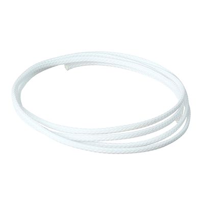1m/3.28ft PET Braid Cable Sleeving Flexible Wire Mesh Sleeve White,Aicosineg