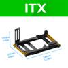 EDIY Stackable PC Case Test Bench Open Air Computer Case for ITX Motherboard Aluminum Bracket DIY Bare Frame Mini-ITX Chassis Support Intel AMD Graphics Card view 2