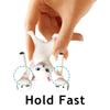 ATHAND 5 Pcs Cat Pen Holder Airpod Holder Stand,Anime Raising Hands Dancing Cat Model Desk Decor Funny Office Desk Decor for Women Girls view 2