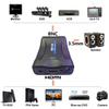 HDMI to BNC Converter Adapter - HD Digital Video in Female BNC Coax Connector Composite Box w/ 3.5mm Audio Out for PS3 PS5 DVD DVR Security Camera CVR CCTV Image Coaxial Analog CVBS Signal Monitor TV view 3