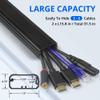 ZhiYo TV Cord Cover for Wall, 32 inch Cable Concealer, Cord Hider for Wall Mounted TV, Paintable Wire Cover to Hide Wires, Black Cable Raceway Kit, 2X L15.8in W1.5in H0.75in view 2