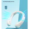 Neck Fans Portable Recargable USB Leafless Neck Fan Cooling Fan, Suitable for Office, Outdoor, Classroom, Travel (Color : Green) view 2