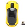 ASHATA Car Mouse 2.4Ghz Cool Sports 3D Car Computer Mouse 1600 DPI Cordless Office School Home Travel Mice with USB Receiver for PC Laptop Notebook Computer Gift Yellow view 2