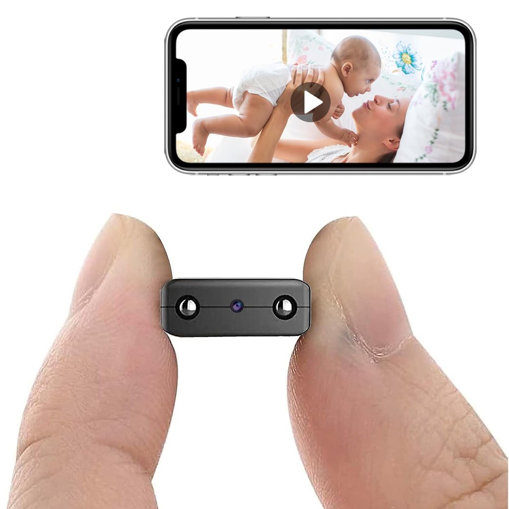 Smallest Wireless WiFi IP Camera,HD1080P Mini Spy Camera,Baby Monitor,Pet Camera with Video Recording Live Feed Night Vision,Motion Detection, Cloud Storage for Security Camera, with iOS Android APP