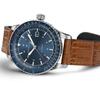 Hamilton Khaki Aviation Automatic Men's Watch, 42mm Stainless Steel Case, Swiss Made, Blue Dial Analog Wrist Watch for Men, 100m Waterproof, Sapphire Crystal, 3-Hand Movement, Cow Leather Strap view 3