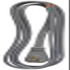 09726ME 6 ft. Gray Power Supply Replacement Cord view 1