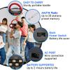 PYLE CD Player Portable, CD Players for Home, Portable CD Player, 50W Max Power, Bluetooth, USB, AUX, AM/FM Radio, Top-Loading, Includes AC/DC Power Cord, LED Display, 3+ Hr Battery Life view 3
