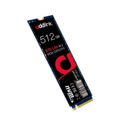 Addlink S70 Lite 512GB Ultra Durability Gaming SSD Maximum Speed 3000 MB/s Internal Solid State Hard Drive - M.2 2280 PCIe 3.0 NVMe Gen3X4 3D NAND SSD (ad512GBS70LTM2P)