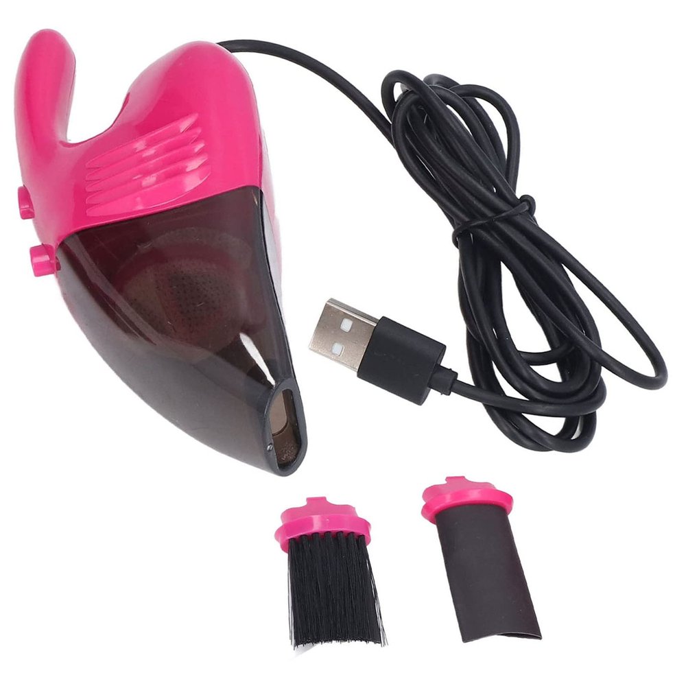 HEEPDD USB Handheld Keyboard Vacuum Cleaner, Mini Portable Desktop Dust Cleaner with Powerful Suction for Car Interior, Drawers, Crevices