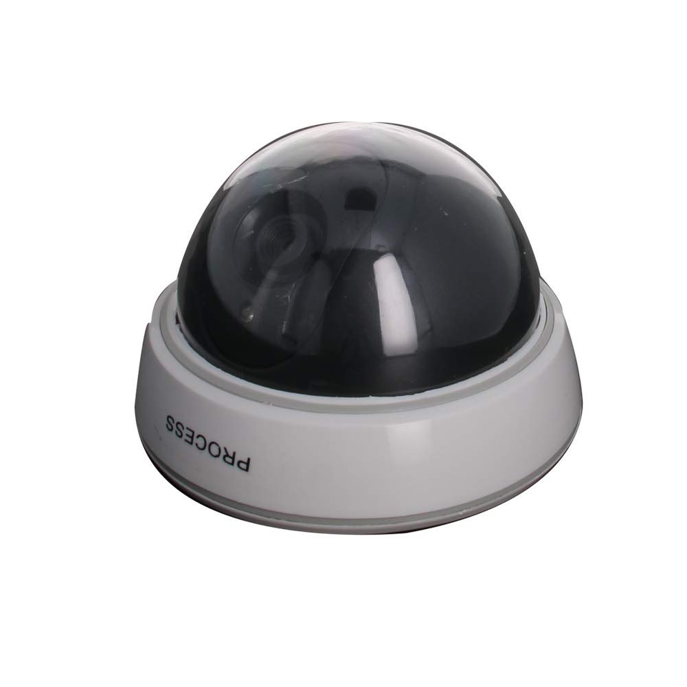 Aicosineg Fake Security Camera Dummy Dome CCTV for Home Outdoor Indoor White 1Pcs