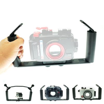 nitescuba Underwater Handle Tray Bracket Aluminum Alloy Dual Handheld Video Light Stabilizer Tray for Camera housingHandle Grip for gopro Set up Works for Hero 10,Action Camera