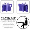 Simicoo Samsung Galaxy Tab S10 FE / S9 FE/ S9 S8 S7 S11 2025 11inch case for Kids Light EVA 3D Cute Butterfly Kid-Proof Tablet Cover for Girls with Wings Stand Shockproof Drop Protector (Purple) view 4