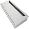 11.34"x4.25" (Base L x Base W) Desk Grommet Aluminum Alloy 288x108mm Cable Hole Cover Cord Desk Rectangle Grommets Arrange Wires Organizer for Home Office Desk Cable Cord White 1Pc,Aicosineg view 1