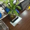 11.34"x4.25" (Base L x Base W) Desk Grommet Aluminum Alloy 288x108mm Cable Hole Cover Cord Desk Rectangle Grommets Arrange Wires Organizer for Home Office Desk Cable Cord White 1Pc,Aicosineg view 3