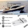Atibin Hardware Steel Door Hinge Marine Polished Steel Boat Hinges Stainless Mount Deck Door Hinge Hatch SUS316 1.51 inch x 2.8 inch 2pcs view 2
