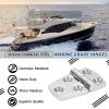 Atibin Hardware Steel Door Hinge Marine Polished Steel Boat Hinges Stainless Mount Deck Door Hinge Hatch SUS316 1.51 inch x 2.3 inch 2pcs view 2