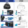 LoDrid Large Professional Cleaning Caddy with Detachable Divider, Black view 2
