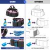 LoDrid Large Professional Cleaning Caddy with Detachable Divider, Pink view 2
