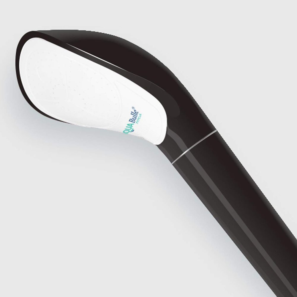 Japanese Micro Bubble Shower Head (Black) ABS Material | Gentle Spray Feel, Built-in Micro Bubble Generator | AQUA BULLE