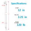 Zip Ties Heavy Duty 12 inch with 120 Pounds Tensile Strength, Black Heavy Duty Cable ties, 500 Pieces,by Karoka view 4