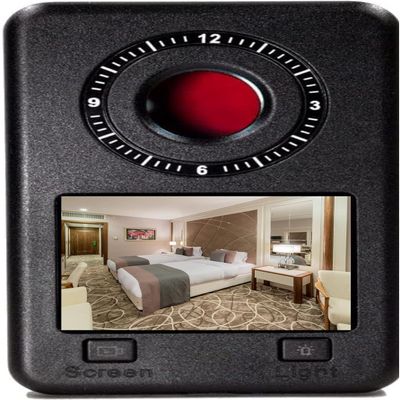 Mic-Lock Camera Finder Pro - Anti Spy Hidden Camera Detector with Infrared (IR) - Secure Your Space (Black)