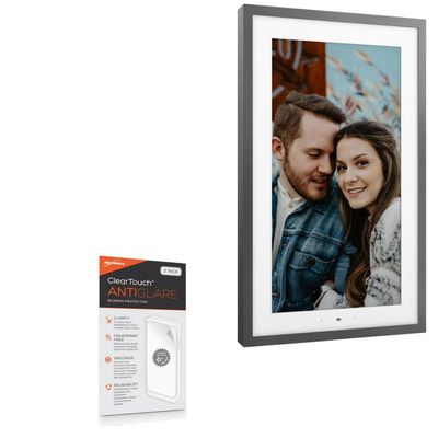 BoxWave Screen Protector Compatible with Lenovo Smart Frame - ClearTouch Anti-Glare (2-Pack), Anti-Fingerprint Matte Film Skin