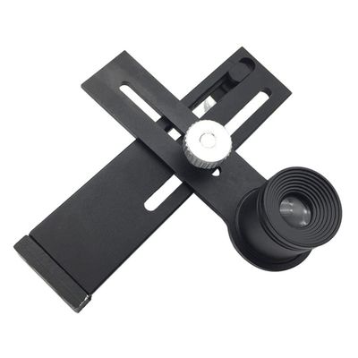 Lab Microscope Slides Mobile Phone Holder Adapter with 10X Eyepiece Phone Clip Connect with Stereo Microscope Microscope Parts (Color : Mounting 23.2 mm)