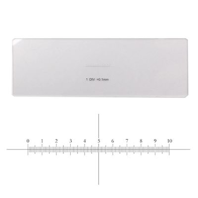 ZTBH Microscope Accessories Kit Microscope Calibration Stage Micrometer for Stereo Biological Microscope Cross Dot Scale Microscope Slides (Color : MS-1-1J)
