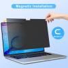ZOEGAA MacBook Pro 16 inch Privacy Screen 2021~2024, Magnetic Privacy Screen MacBook Pro 16 inch M1, M2, M3, M4, Pro, Max Chip, Removable Laptop Privacy Screen and Anti-Glare Protector view 2