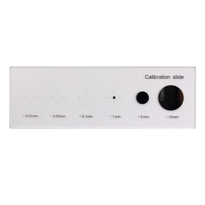 ZTBH Microscope Accessories Kit Microscope Calibration Stage Micrometer for Stereo Biological Microscope Cross Dot Scale Microscope Slides (Color : MS-1-EC)