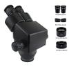 Microscope Accessories Kit 7-45X Binocular Stereo Microscope Zoom Magnification Head Microscope Slides (Color : 3.5X-90X Black) view 2