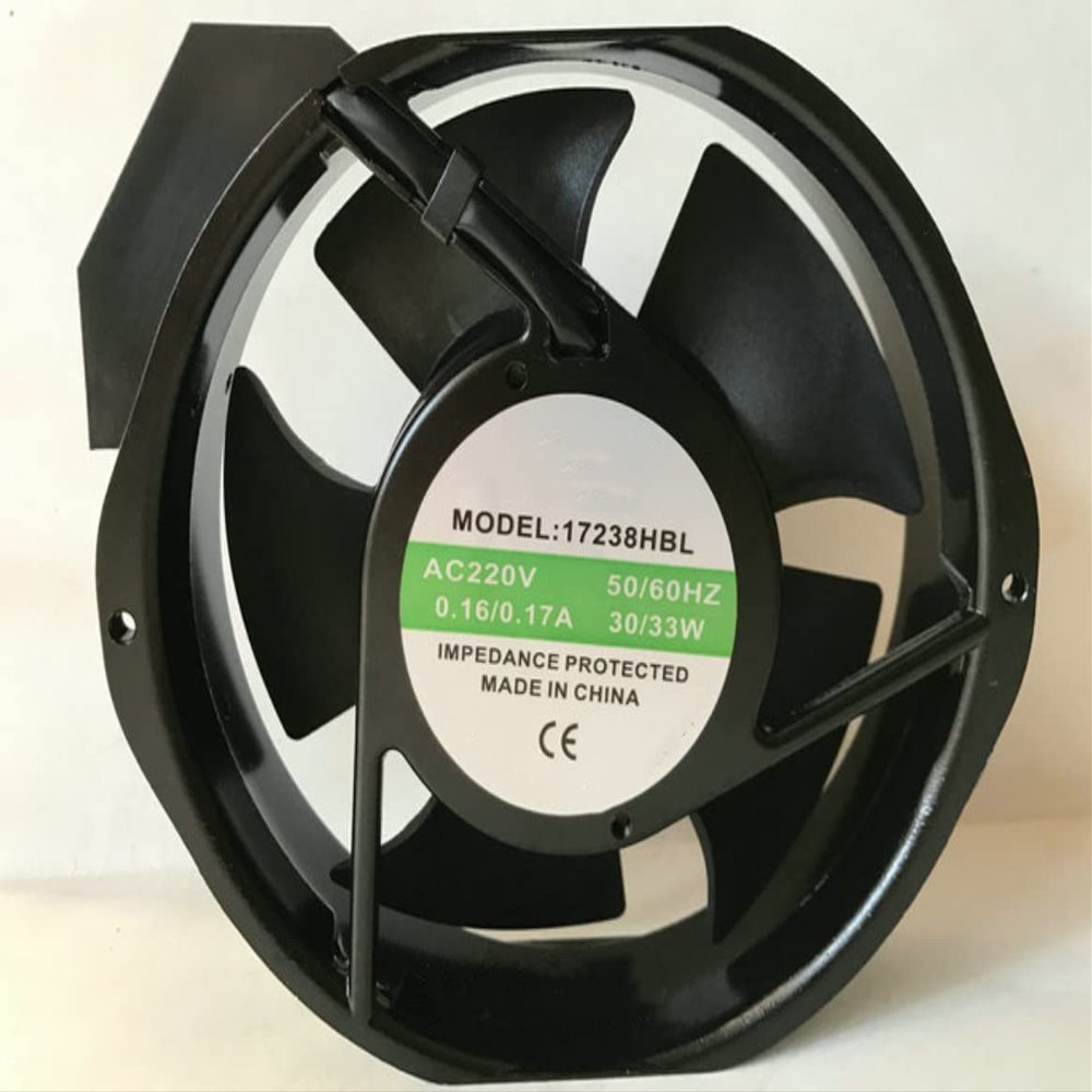 17238HBL 220V 0.16A/0.17A 30W/33W Cabinet Cooling Fan 172x150x38mm