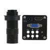 ZTBH Microscope Accessories Kit 14MP 1080P HDMI Video Microscope Camera 56 LED Light 130X Adjustable Zoom C Mount Lens Microscope Slides (Color : C) view 1