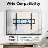 Joy Seeker Ultra Slim Fixed Wall Mount, 0.63" Low Profile TV Mount Bracket for 42"-100" LED/LCD/Plasma Flat Screens, Fits VESA Up to 800x600mm, 220lbs Capacity, Easy Assembly Space Saver view 3