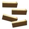 ACUIPP Mid-Century Modern 1-Shaped Solid Woodniture Legs,Bench Legs Sofa Legs Cabinet Legs Coffee Table Legs,for Bookcase Dresser Sideboard,5 Colors,with Accessories,4Pcs/Walnut Colour view 1